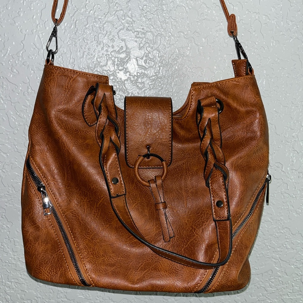 Sam & Hadley Leather Shoulder Bag